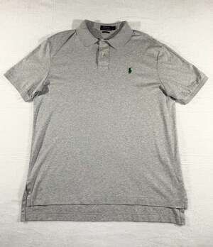 Polo Ralph Lauren Pima Soft Touch Grey Polo Shirt Size L